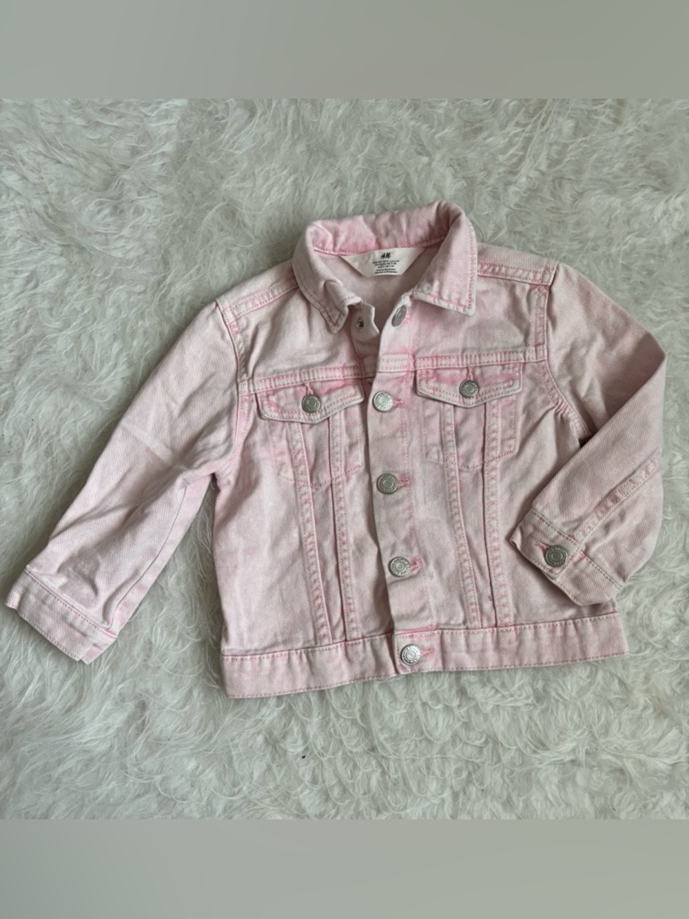 H&M Cool Girl Light Pink Toddler Jean Jacket